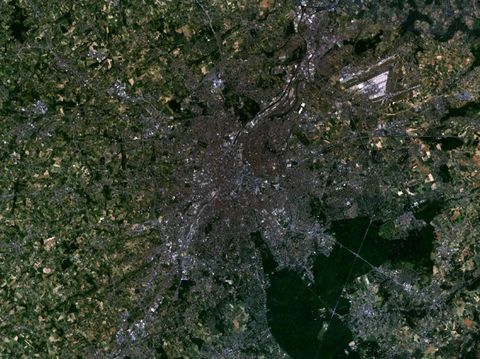 Brussels satellite view