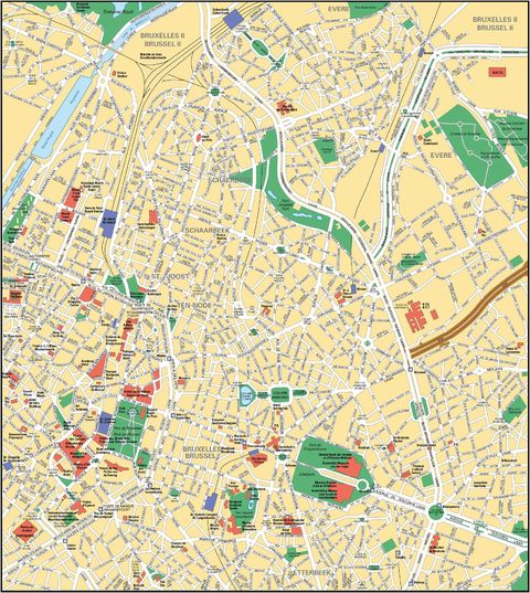 Mapa de Bruselas