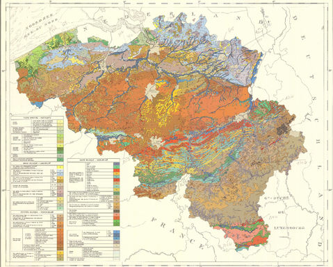 Mapa de suelos de Bélgica