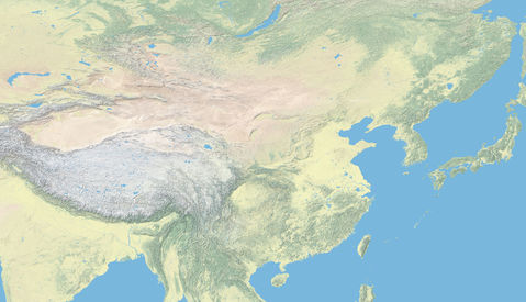 Physical map of China 2007