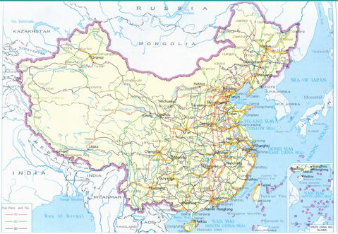 Mapa de carreteras de China