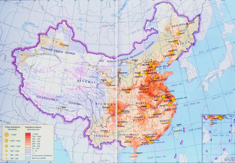 Population Density of China