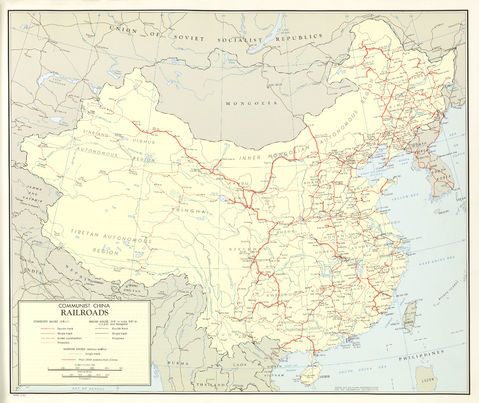 Los ferrocarriles de China 1967