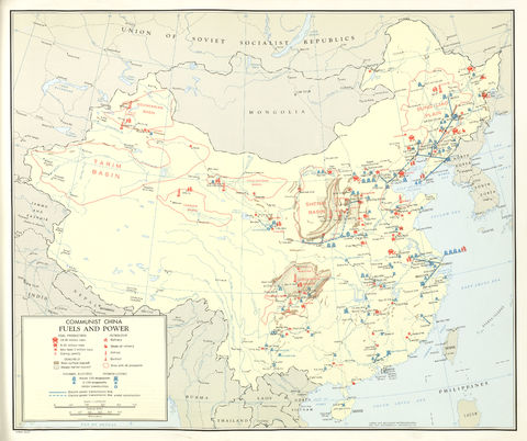 Los combustibles y la energía en China 1967