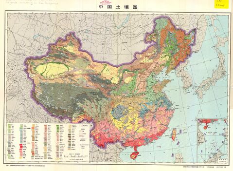 Mapa de suelos de China 1976