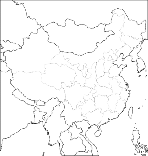 China outline map