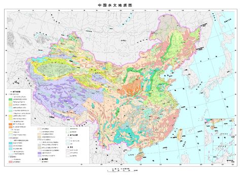 Mapa hidrogeológico de China 1979