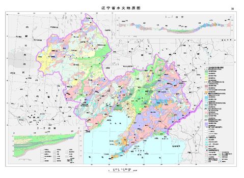 Mapa hidrogeológico de Liaoning 1979