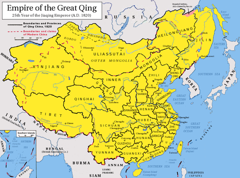 The Qing Dynasty in 1820