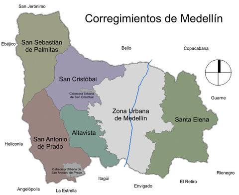 Corregimientos de Medellín 2007