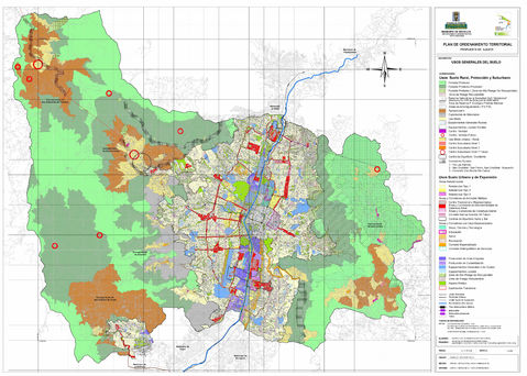 Land use in Medellín 2006