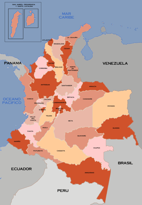 Departments of Colombia 2008