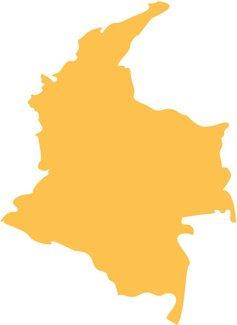 Colombia outline map