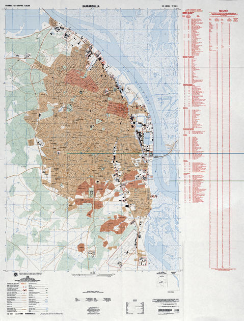 Map of Barranquilla 1997