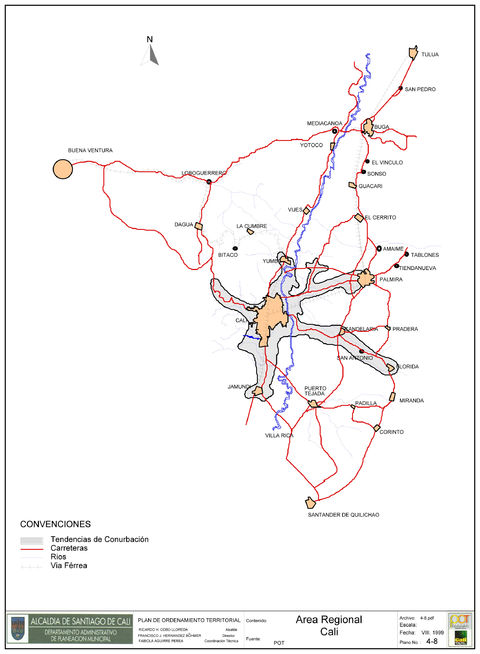 Regional area of Cali 1999