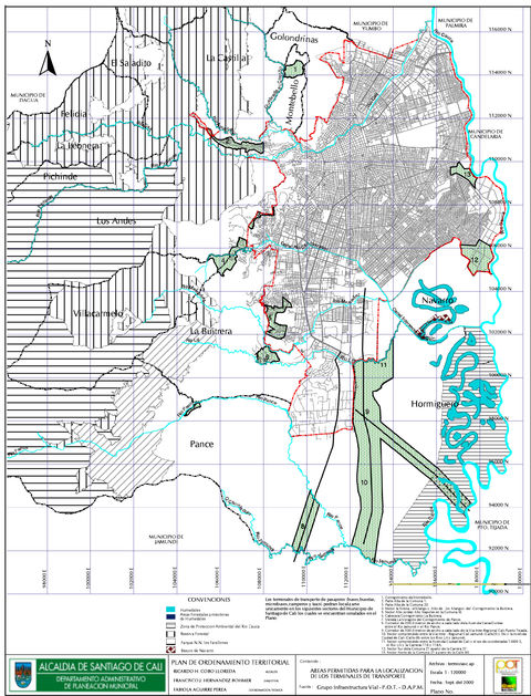 Transport terminals in Cali 2000