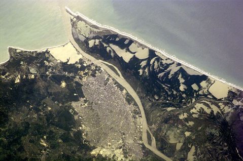 Imagen satelital de Barranquilla