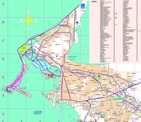 Cartagena map