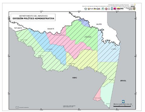 Political and administrative division of Amazonas 2008