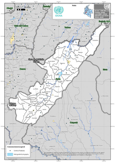 Huila map