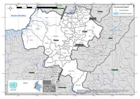 Cauca map