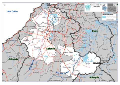 Sinú and San Jorge rivers basin