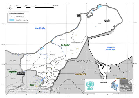 La Guajira map