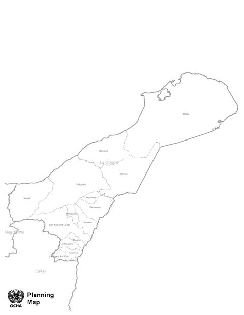 Mapa de La Guajira