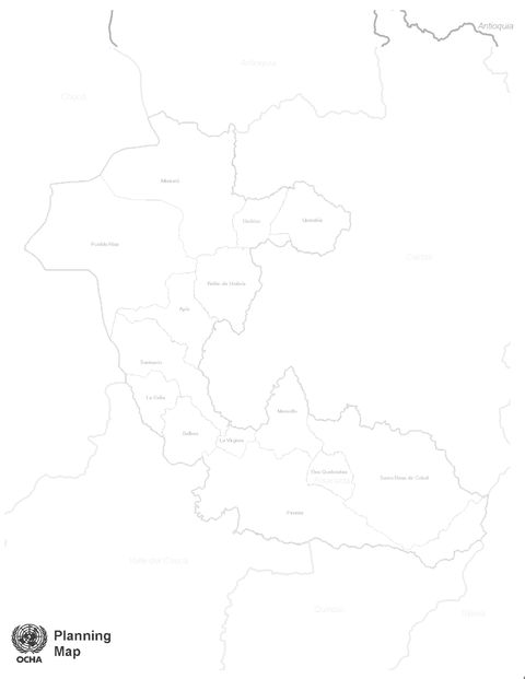 Risaralda blank map