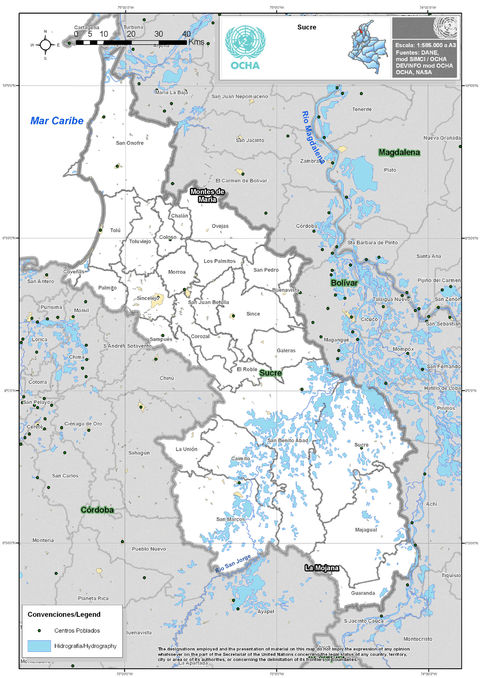 Mapa de Sucre