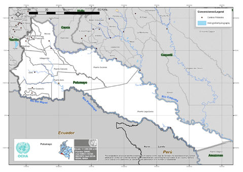 Putumayo map