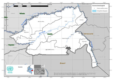 Guainía map