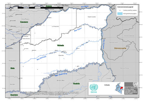 Mapa del Vichada