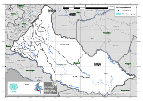 Caquetá map