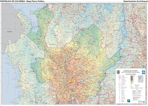 Antioquia map 2003