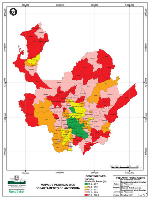 Poverty in Antioquia 2006