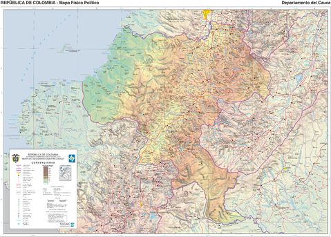 Cauca map 2003