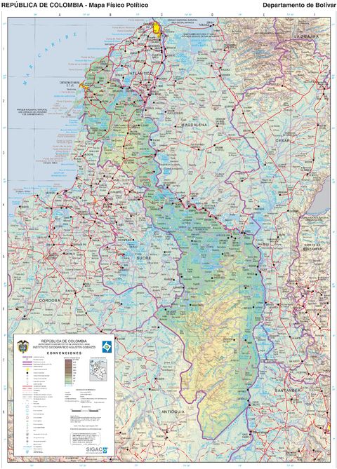 Bolívar map 2003