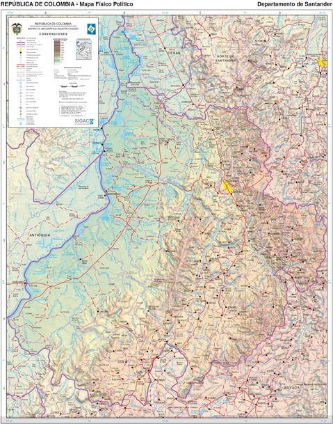 Mapa de Santander