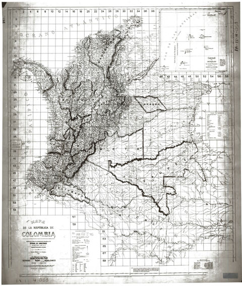 Colombia map 1931