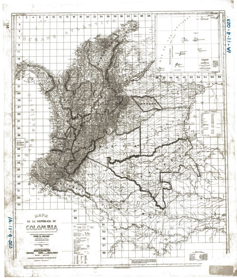 Colombia map 1931