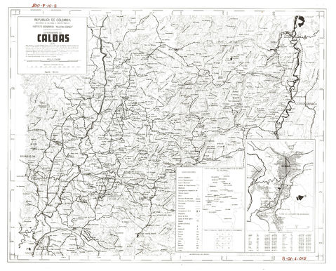 Mapa de Caldas 1976