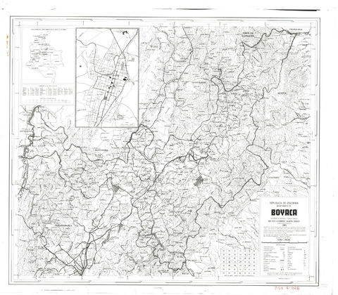 Boyacá map 1981