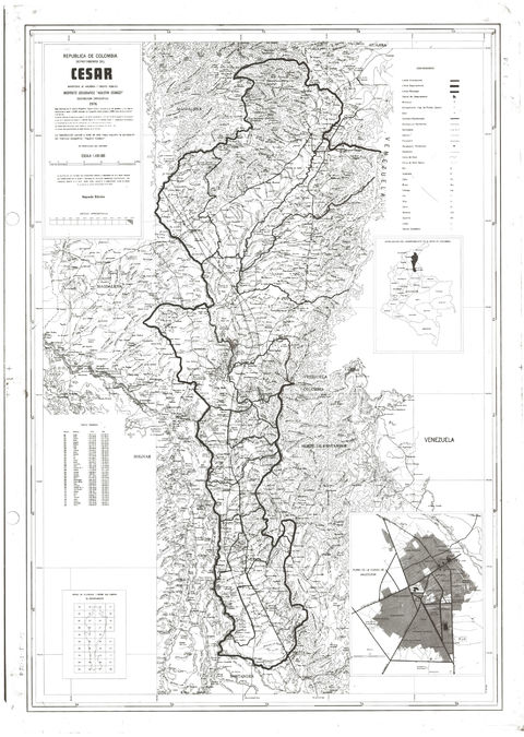 Mapa del Cesar 1976