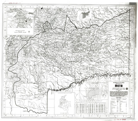 Mapa del Meta 1987