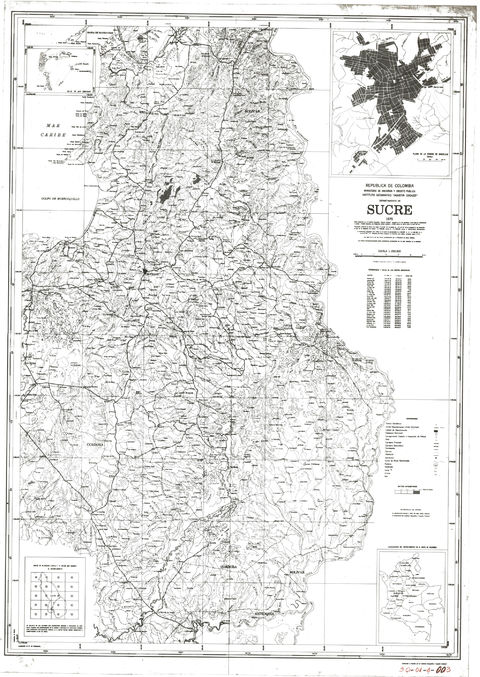 Mapa de Sucre 1970