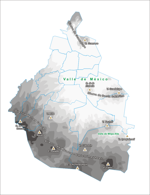 Topografía de la Ciudad de México