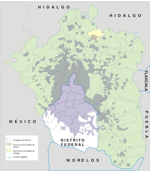 Greater Mexico City and Mexico City 