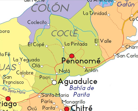 Coclé map