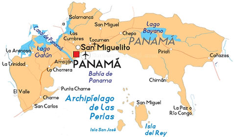 Panamá Province map